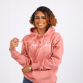 God`s Child "Big Signature" Fleece Pullover Hoodie (Dusty Rose)