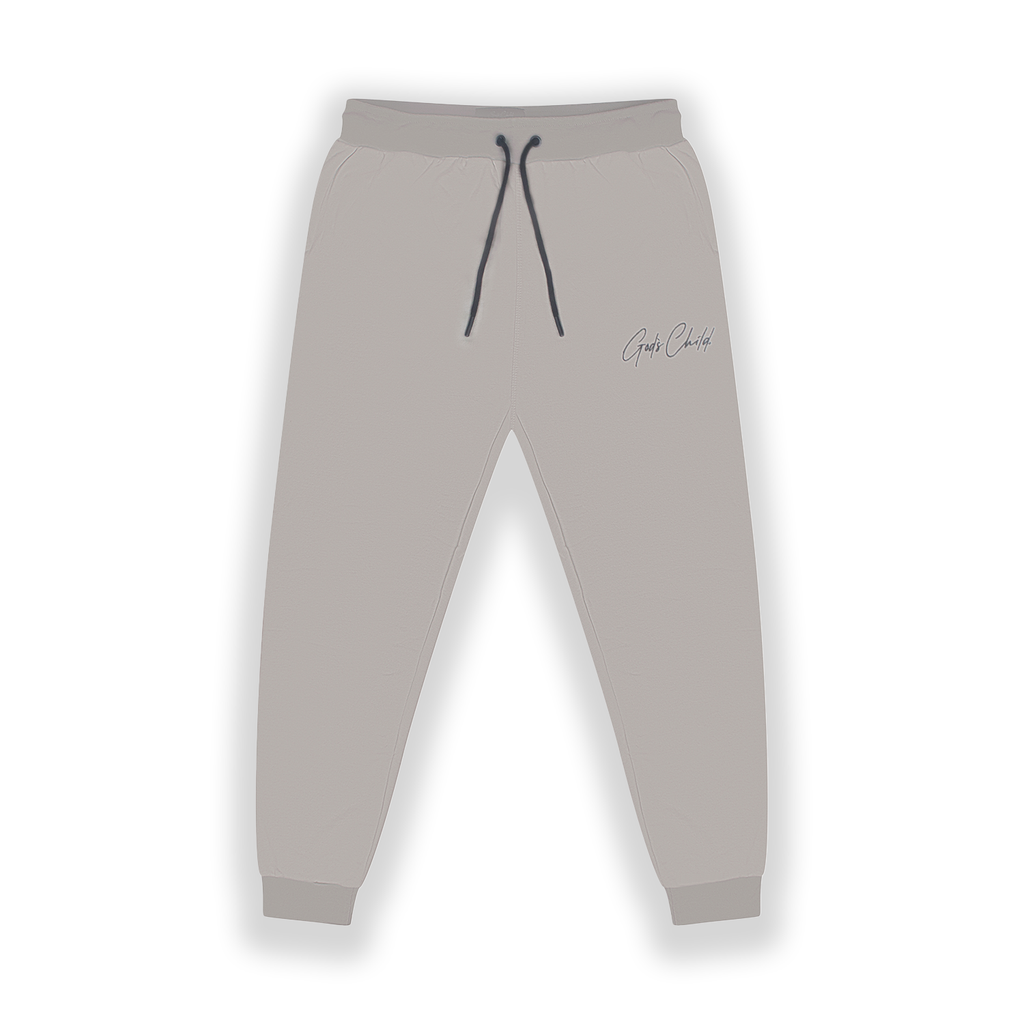 God`s Child Premium Signature Fleece Joggers Pants "Cement" 2.0