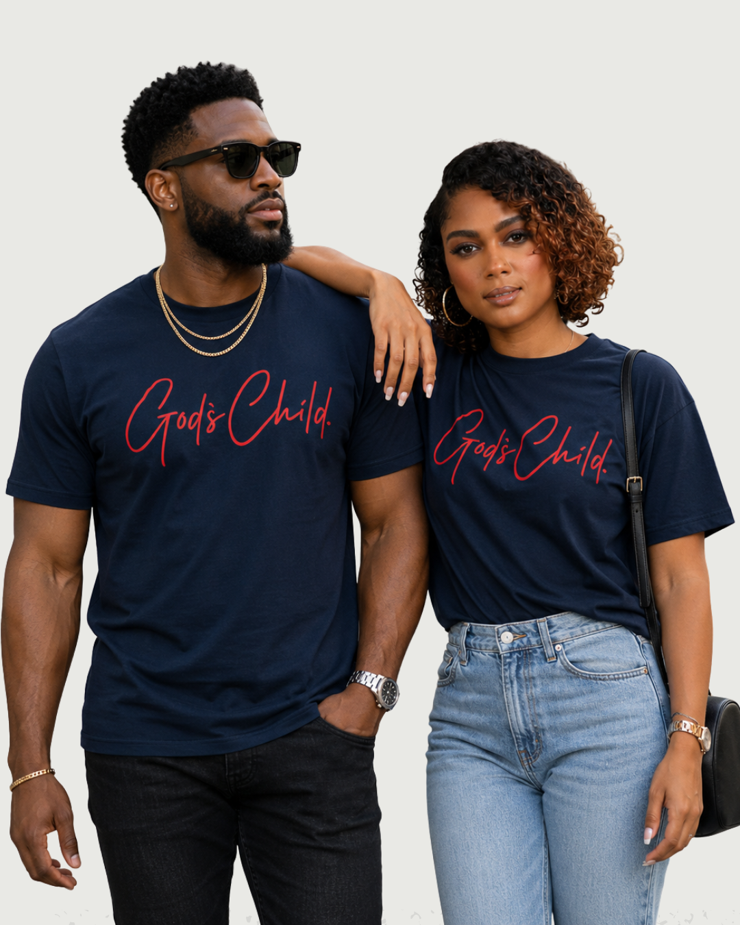 Big Signature Tee " Navy Blue "