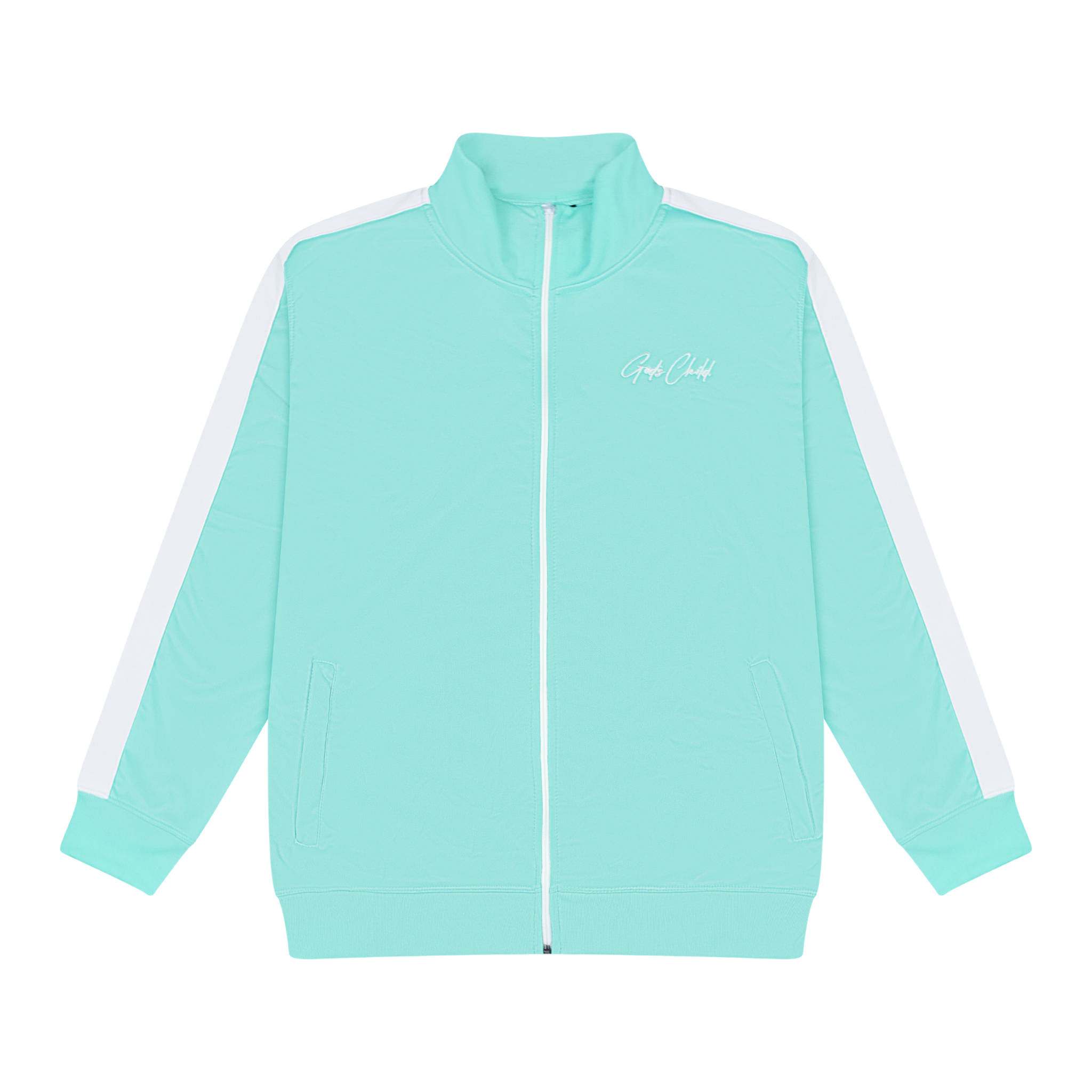 God`s Child Classic Track Jacket (Pale Robin) **MUST SIZE UP**