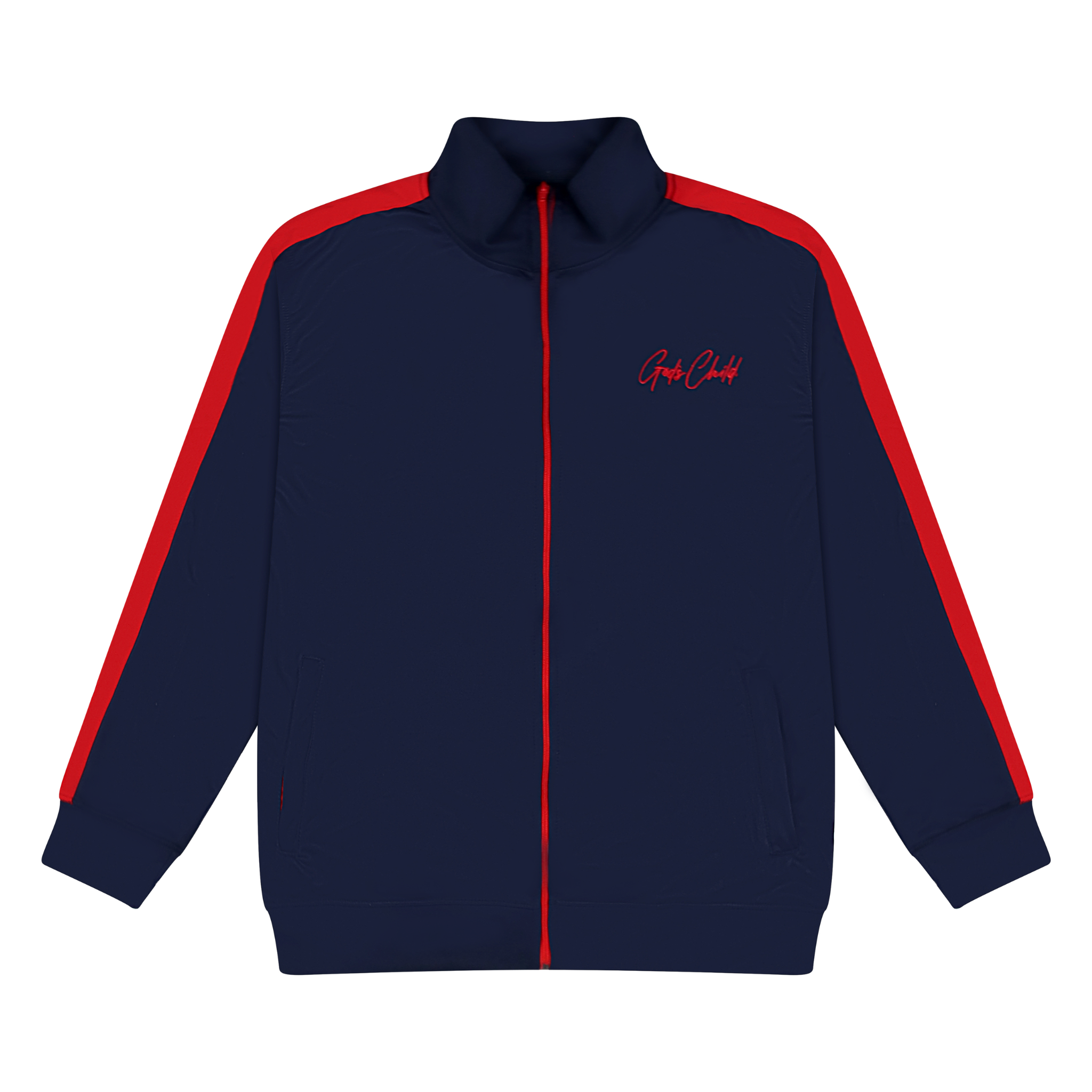 God`s Child Classic Track Jacket (Navy) **MUST SIZE UP**