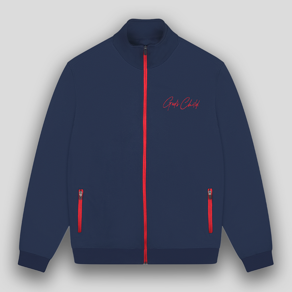 God`s Child Full Zip Jacket (Navy Blue)