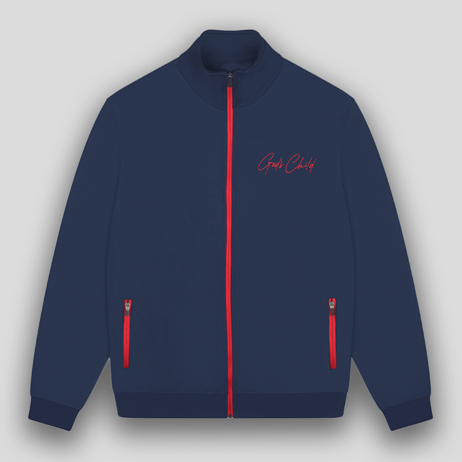 God`s Child Full Zip Jacket (Navy Blue)