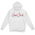 God`s Child "Big Signature" Fleece Pullover Hoodie (White & Red)